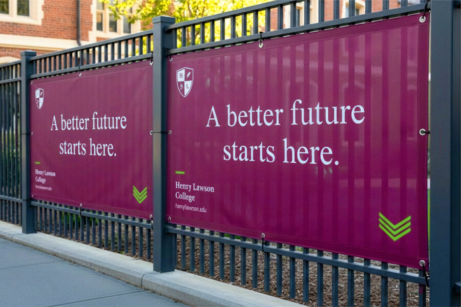Fence banners