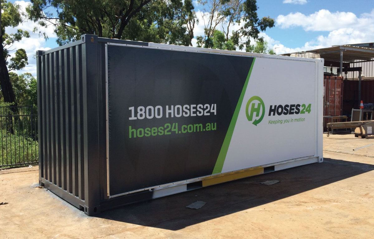 Branded shipping container