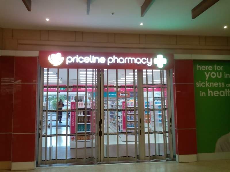 Priceline Pharmacy illuminated shopfront sign
