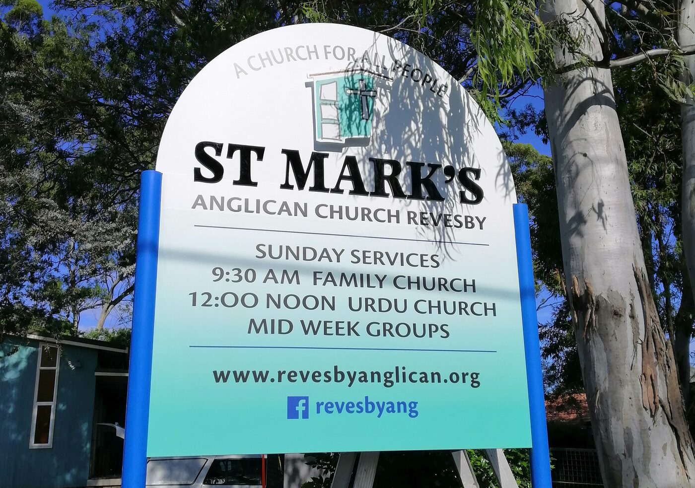 Church pylon sign