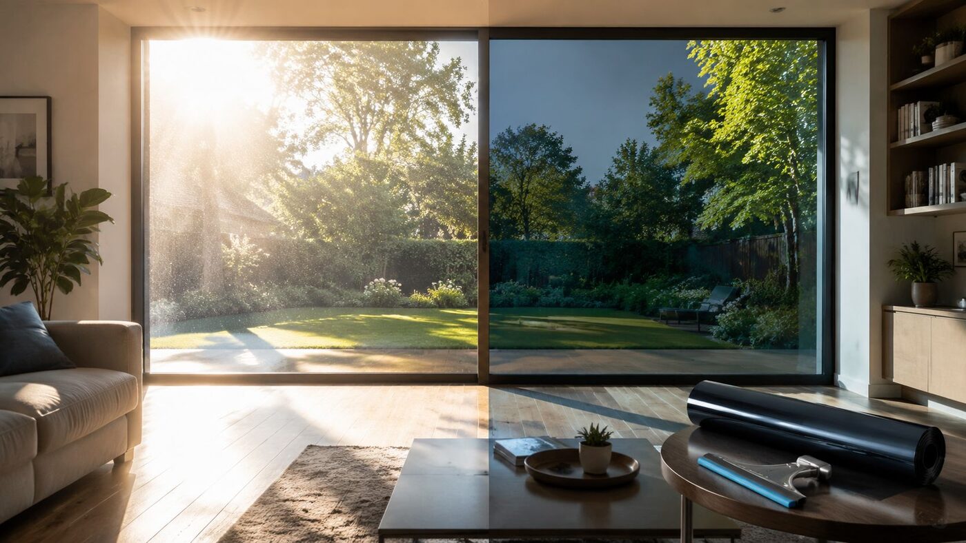 Residential window tint installation